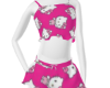 pink kids pjs set