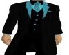 (R)3 piece suit in black