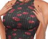 cherry black dress