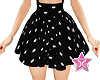 black dotted skirt