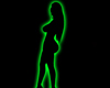 Sexy Green Neon Lady