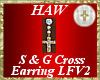 S&G Cross Earring - LFV2
