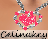 Pink heart jewelery