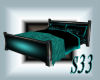 S33 TealNBlk Cuddle Bed