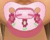 Pink Flowers Paci
