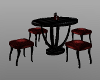 round table black red