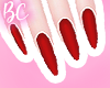 ♥Red Christmas nails 2