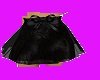 black/fur/bow tina skirt