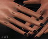 hand black nails