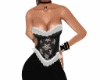 Corset negro y blanco