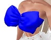 🅟 blue bow top