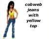 cobweb jeans with top