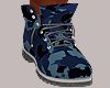 Blue Camo Boots