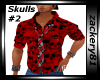Skull Shirt with Tie #2