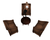 Leather Chair Set