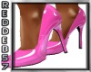 Candy Pink Latex Pumps