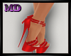 Red Bow Heels