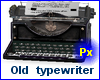Px Antique typewriter