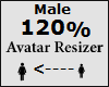 Avatar scaler 120% Male