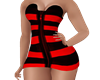 Red Black Mini Dress