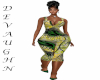 LONI  FEATHER PRNT DRESS