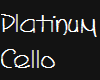 Platinum Blonde Cello