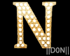N letters Gold Lamps
