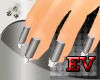 EV Silver French Nails