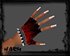 GLOVES SPIKED RED