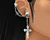 cross cuff earrings