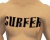 (a) Surfer chest tattoo