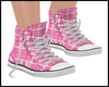 Kid Pink Plaind Sneakers