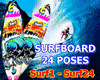 MM..SURFBOARD + 24 POSES