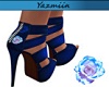Y| Dark Blue Rose Heels