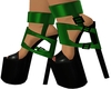 Green Strap Heels