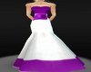 *Purple White Gown