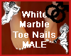 White Toe Nails MALE