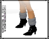 Black Boots W/Gray Socks