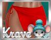 [K] FIORE SKIRT RL RED