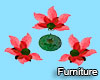 RED FLOWERS CHAIRS SET