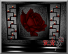 roses wall frame/candles