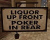 Saloon Liquor Sign