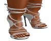 white rope heels ties