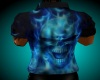 D_blue black skull top