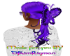 purple butterfly hair