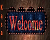 Lit Welcome Sign