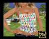 Colorful cats summer top