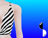 Striped Cowl Neck