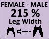Leg Thigh Scaler 215%