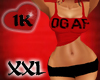 !!1K DGAF ACTIVE RED XXL